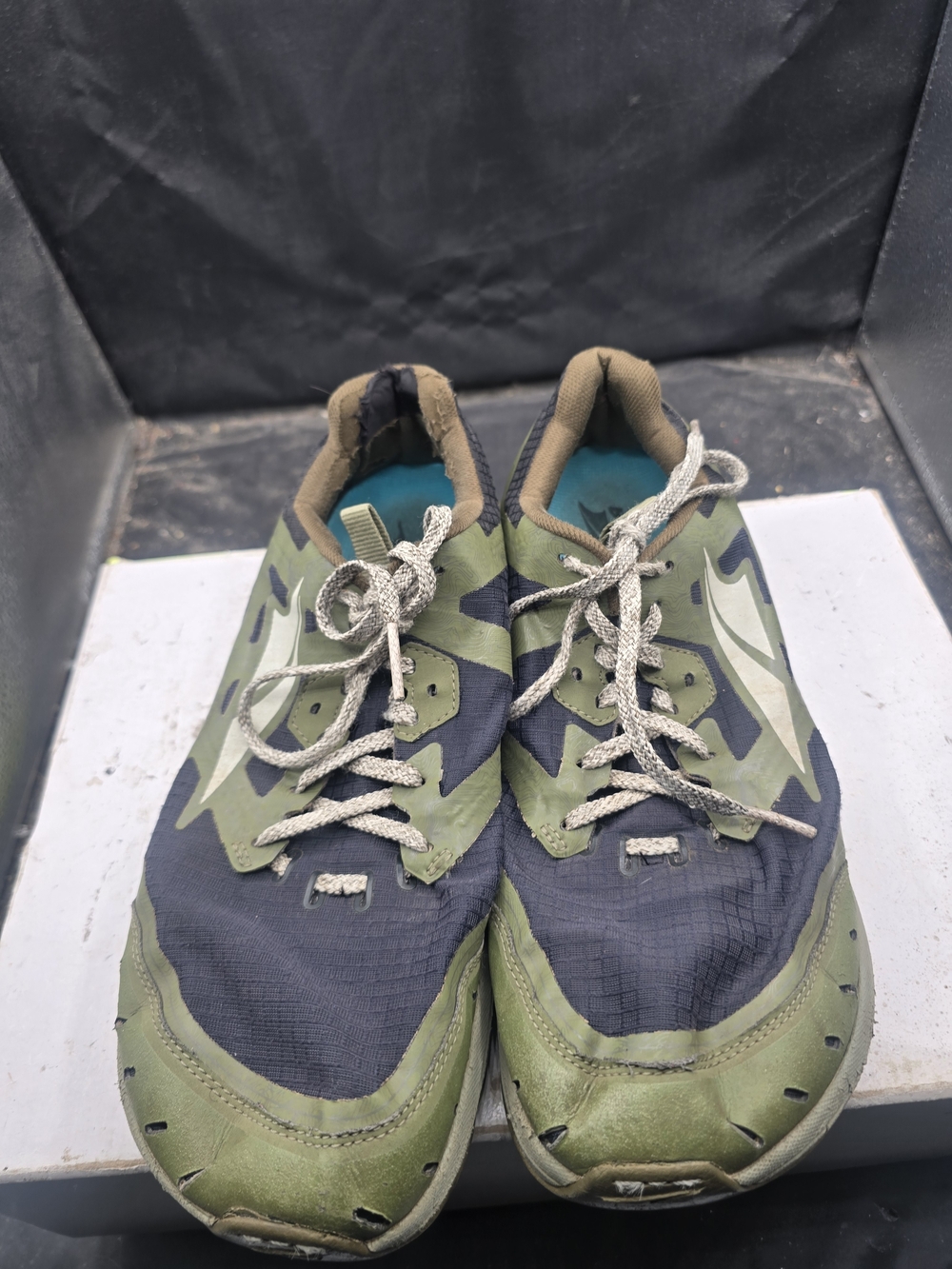 Altra Men's Olive Green and Black Trail Running Shoes